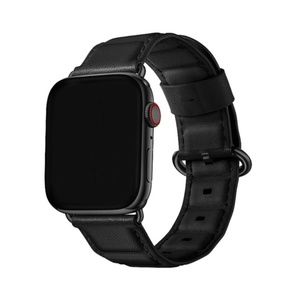 Obsidian | Leather Buckle - Apple Watch Band